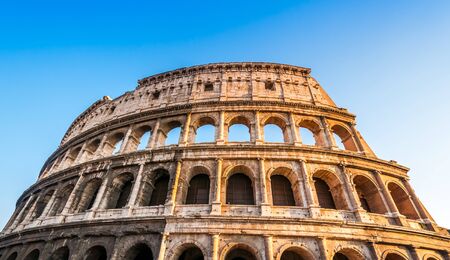 The Colosseum in Rome in Lazio in Italyの写真素材