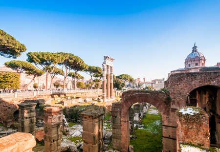 Roman Forum in Rome, Lazio in Italy