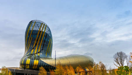 December 1, 2018: The City of Wine, Monument dedicated to world wine in Bordeaux, France