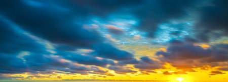 Spectacular sunrise in the south of France
