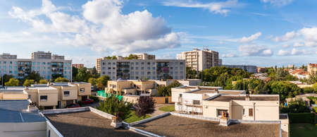 Aerial View of Toulouse, in Haute Garonne, Occitanie, Franceの写真素材