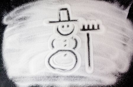 Snowman in sugarの写真素材