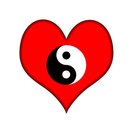 balanced heartの写真素材