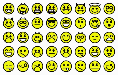 smileys yellowの写真素材