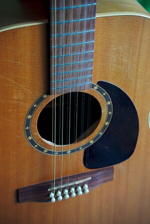 12-string electro-acoustic guitar, violin
