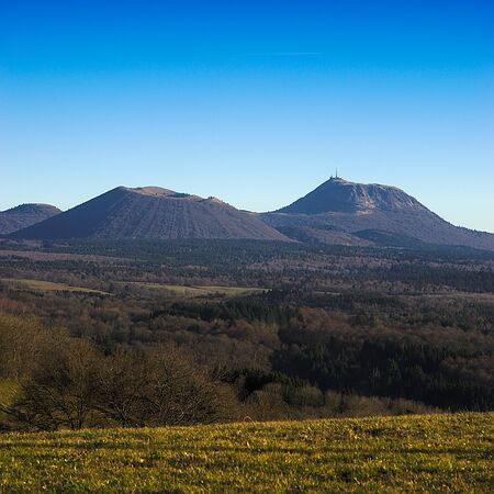 Puy-de-Dome, Auvergne volcano, chain of Domes
