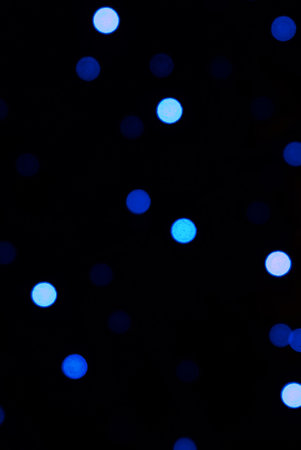 blue and white light bubbles, abstract background, bokeh blur effectの写真素材