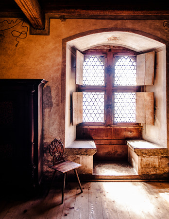 Chillon castle, Lake Geneva near Montreux, Switzerlandのeditorial素材