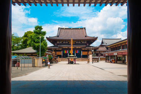JUNE 27, 2014 - Kawasaki, Japan : Kawasaki Daishi Temple main hall, Kawasaki, Japanのeditorial素材