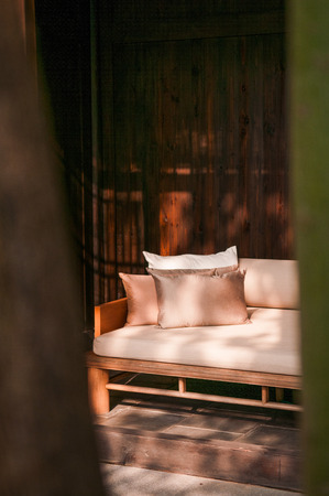 Contemporary Chinese style sofa couchの写真素材