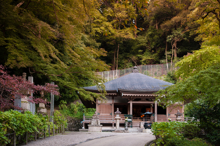 Hasedera Temple is located in the mountains and was founded in 6th century.のeditorial素材
