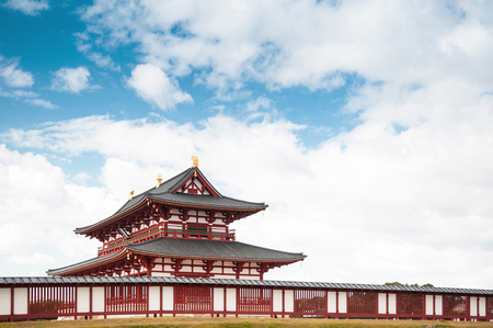 OCT 31, 2011 Nara, Japan : Daigokuden hall of Heijo-kyo palace remain, was the imperial residence in Nara period from 710 to 794 ADのeditorial素材