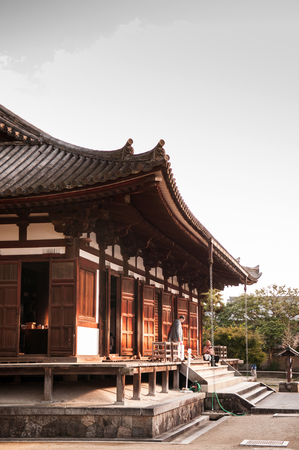 OCT 31, 2011 Nara, JAPAN : Famous Yakushiji temple, Unesco world Heritage site.のeditorial素材