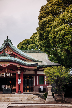 June 25, 2014 Shinagawa, Tokyo, Japan : Shinagawa Jinja or Shinagawa Shrine, built in 1187 as a residence of god Amanohiranomenomikoto. Also one of Tokyo-jissha (ten shrines of Tokyo), designated by Emperor Meiji.のeditorial素材