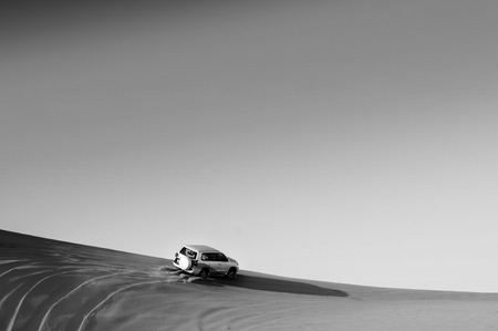 Desert safari on beautiful sand dune.の写真素材