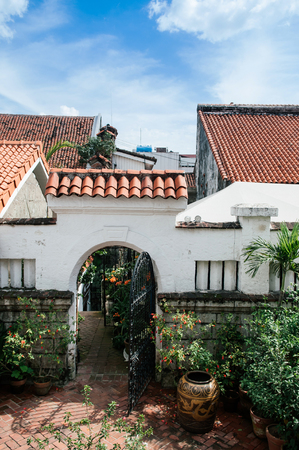NOV 20,2012 , Manila, Philippines : Old historic beautiful Spanish Colonial house in Casa Manila...