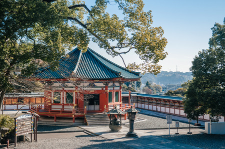 DEC 12, 2012 Narita, Chiba, JAPAN - Old beautiful historic Prince Shotoku hall or  Umayado no oji or Kamitsumiya no oji of Narita san Shinsho ji templeのeditorial素材