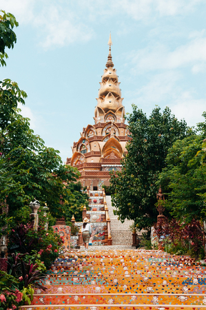 Beautiful Arts and architecture of Wat Pha Sorn Kaew (Wat Phra That Pha Kaew) in Khao Kho, Phetchabun, Thailandの写真素材