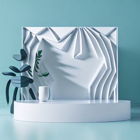 Podium For product display, Product display Backdrop, Product display background Vol 126の素材