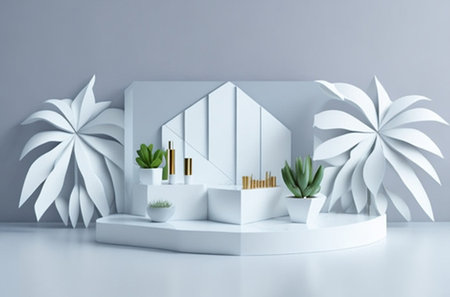 Podium For product display, Product display Backdrop, Product display background Vol 44の素材