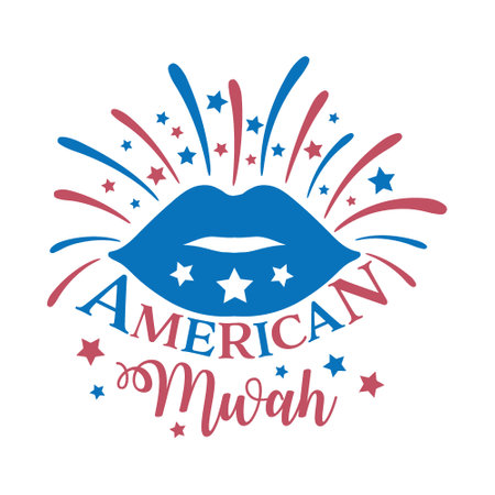 American Mwah, Christmas Tee Print, Merry Christmas, christmas design, marry christmas typhography tshirt design, tee print, t shirt design, christmas Joy, jesusのイラスト素材