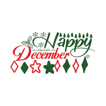 Happy December, Christmas Tee Print, Merry Christmas, christmas design, marry christmas typhography tshirt design, tee print, t shirt design, christmas Joy, jesusのイラスト素材