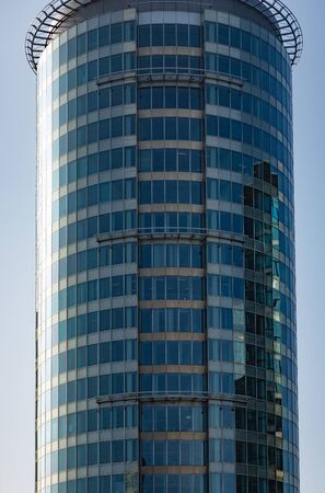 Close up of an Office Building in Brussels.Belgiumの写真素材