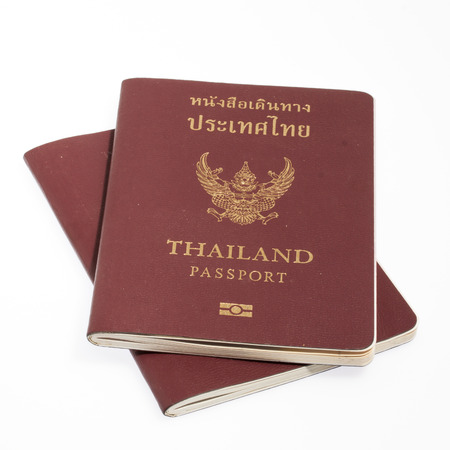 Thailand passport isolatedの写真素材