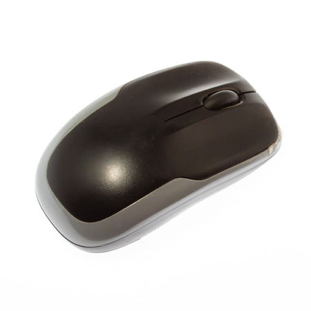 Wireless computer mouse isolated on white background