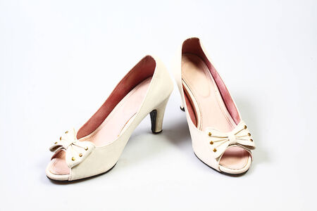 Women Shoes Isolated On White Backgroundの写真素材