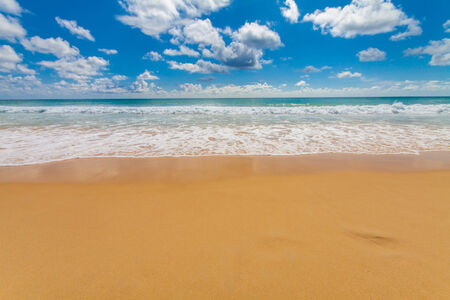 beach and blue skyの写真素材
