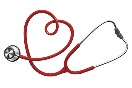 stethoscope in white backgroundの写真素材