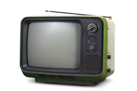Vintage style old televisionの写真素材