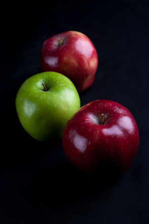 Closed up of applesの写真素材