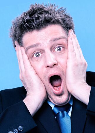 Bad news for the manager ou business manの写真素材