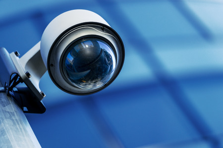 security camera and urban videoの写真素材