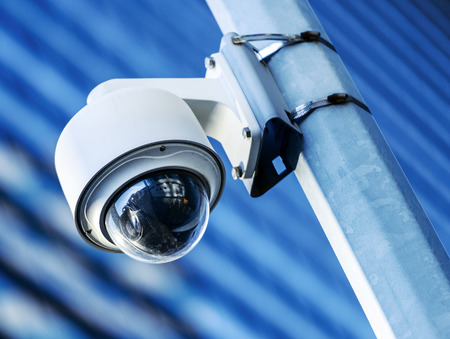 security camera and urban videoの写真素材