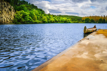 A beautifull lanscape picture of a harbourの写真素材