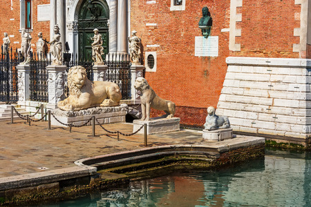Entrace of the Arsenale of Venice, Italyのeditorial素材