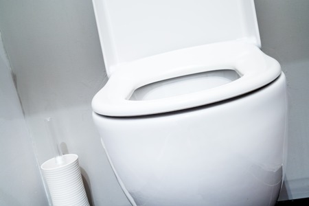 Close on the toilet in a modern bathroom
