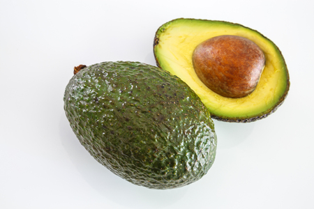 Fresh avocado on white background. Selective focusの写真素材