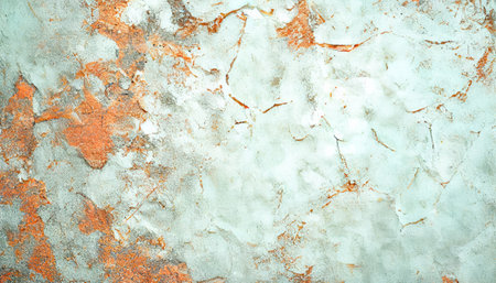 Closeup on old paintings cracked on a cement wallの素材