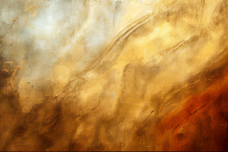 Closeup on golden texture. Colorful background.の素材