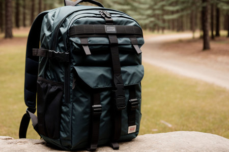 A lone student s backpack transforming into a world explorer s toolkitの素材