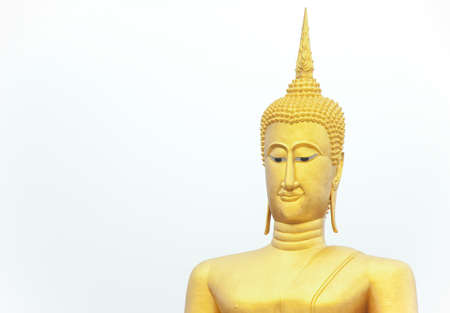 big Buddha statue of Bangchak Templeの写真素材