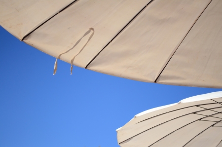 umbrella with sky, , Chiang Mai, Nothern Thailand  の写真素材
