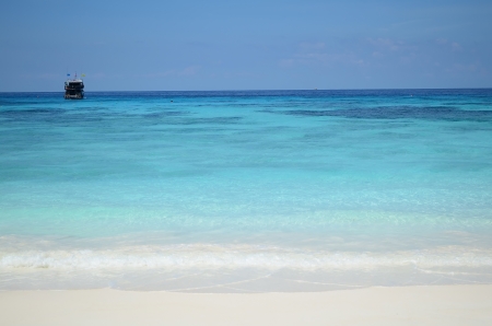 The Similan Islands is a group of islands in the Andaman Sea off the coast of, and part of, Phang Nga Province, southern Thailandの写真素材