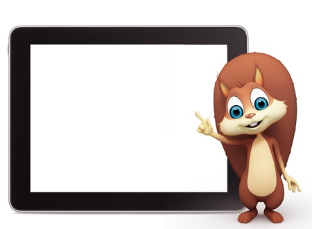 Squirrel with tabの写真素材