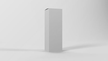 Cosmetic box packaging illustration suitable for mockup and previewの写真素材