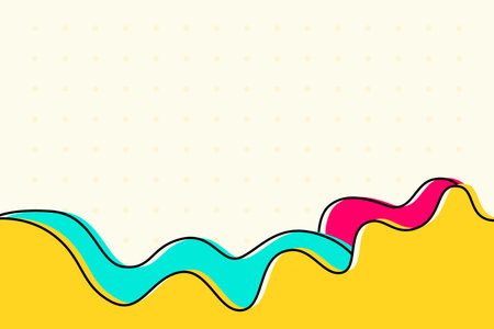 Flat Abstract Retro Background Landscapeのイラスト素材